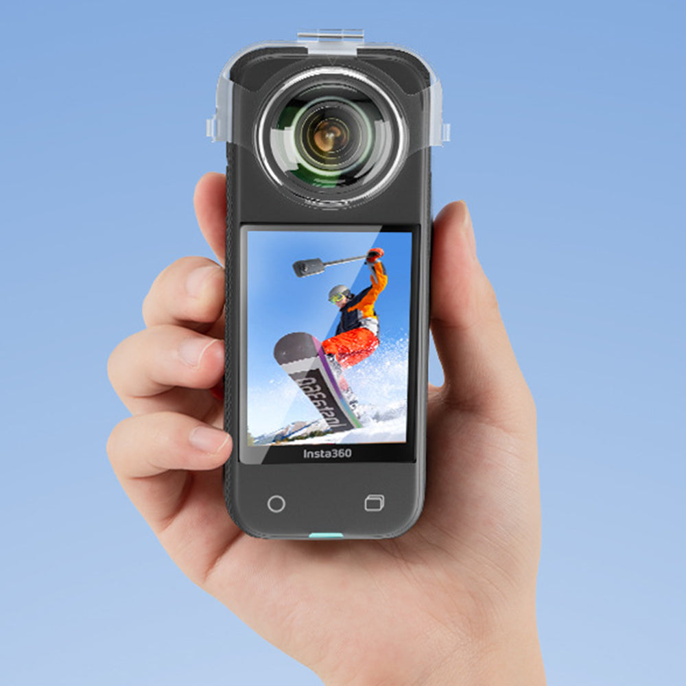 Uniqkart 1111418 For Insta360 X3 PC Protective Lens Cover Transparent Anti-drop Camera Lens Cap