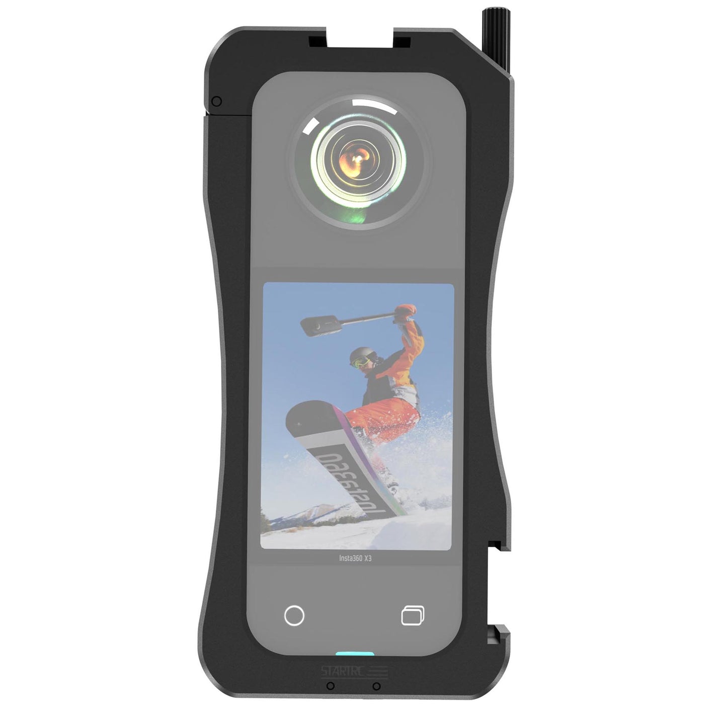 Uniqkart 1YIN0003 For Insta360 X3 Camera Cage Aluminum Alloy Protective Case Expansion Frame