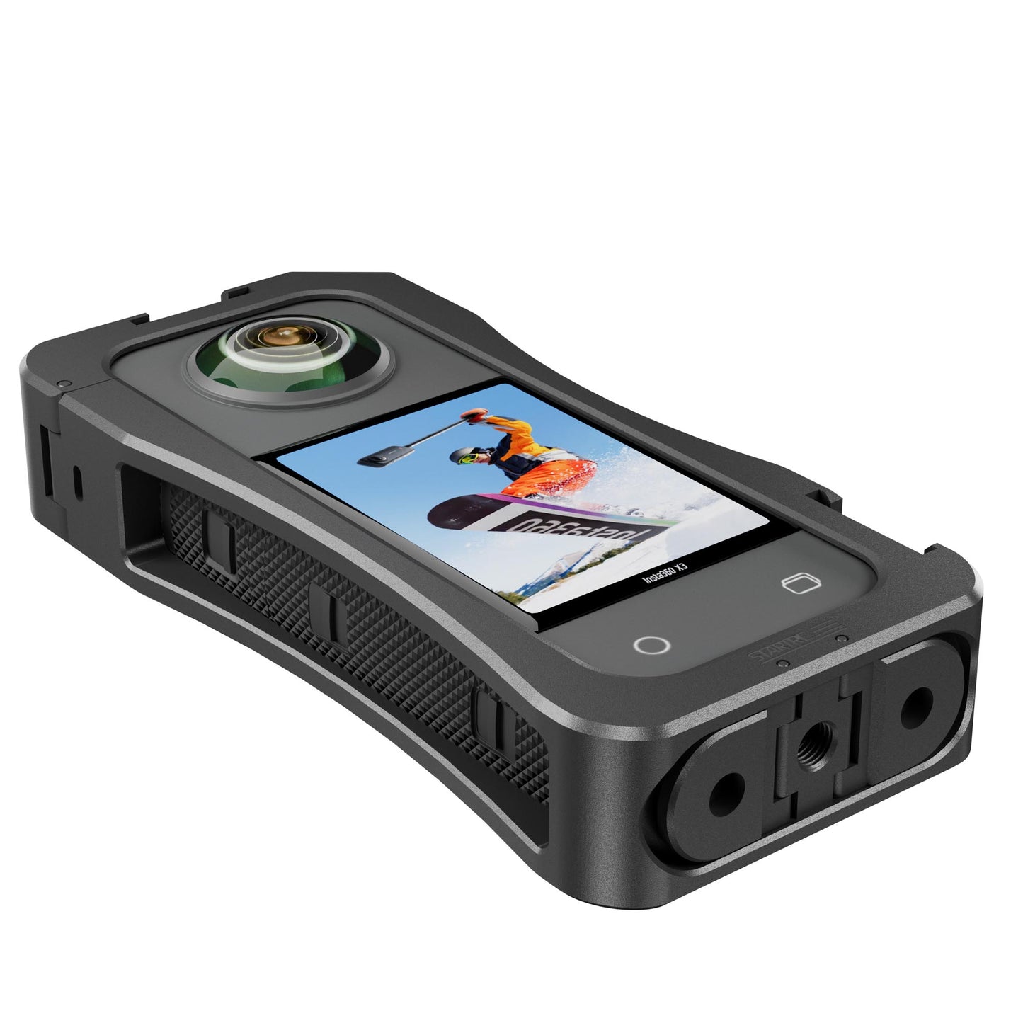 Uniqkart 1YIN0003 For Insta360 X3 Camera Cage Aluminum Alloy Protective Case Expansion Frame