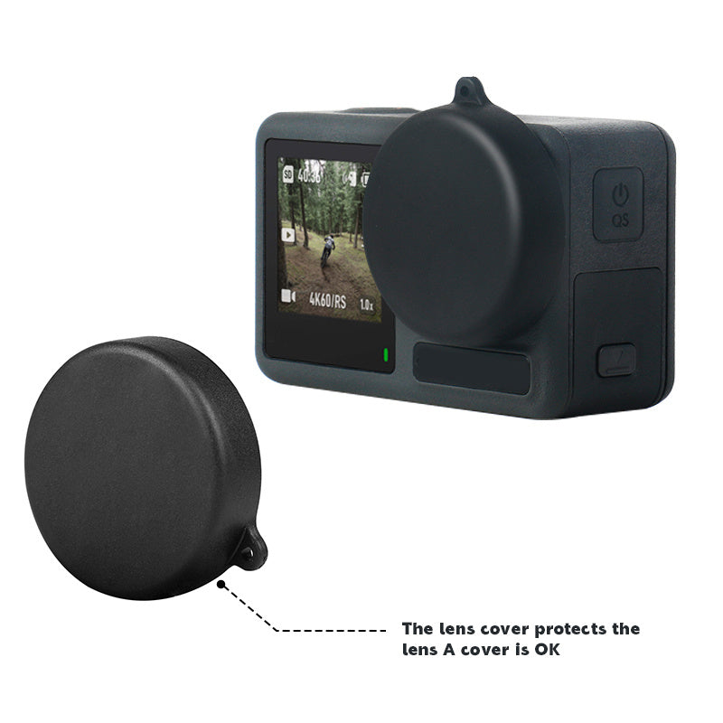 Tempered Glass Screen Protector Set for DJI Osmo Action 3 Sports Camera Battery Case + Lens Cover Action Camera Accessories