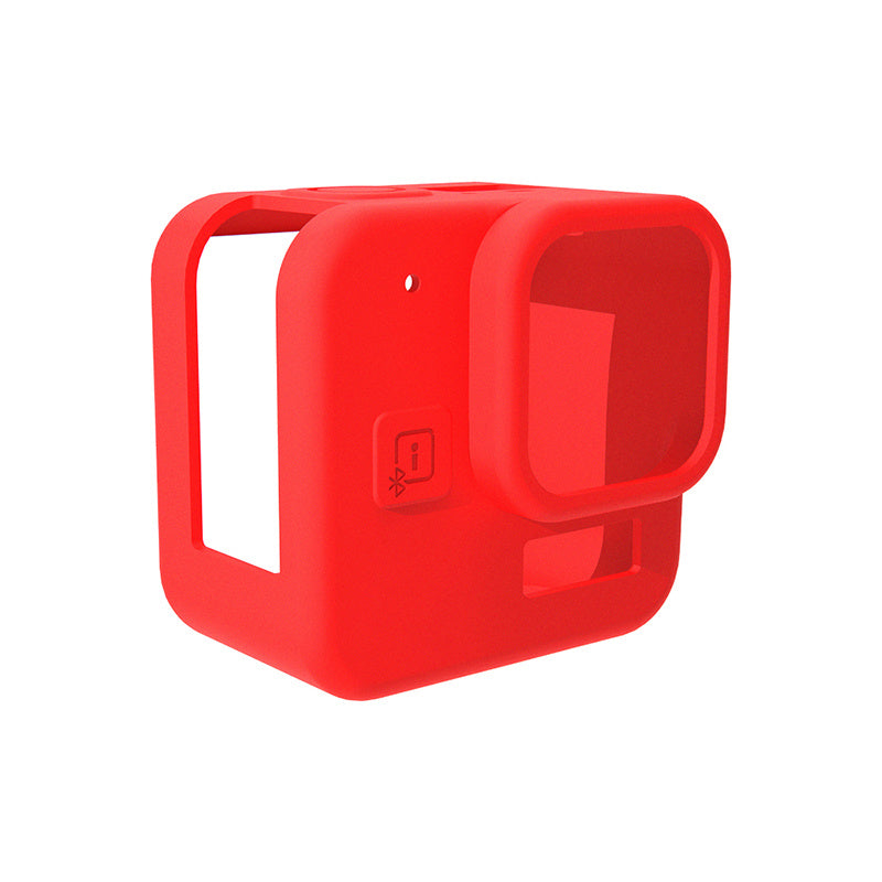 Uniqkart for GoPro Hero 11 Black Mini Camera Dust-proof Silicone Cover Anti-scratch Protective Case - Red