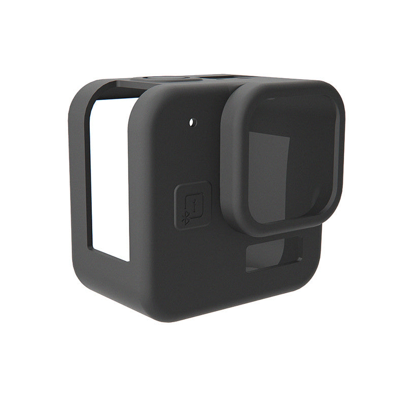 Uniqkart for GoPro Hero 11 Black Mini Camera Dust-proof Silicone Cover Anti-scratch Protective Case - Black
