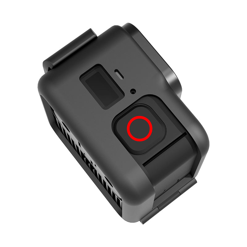 Uniqkart for GoPro Hero 11 Black Mini Camera Anti-drop Frame Protective Case with Base Bracket