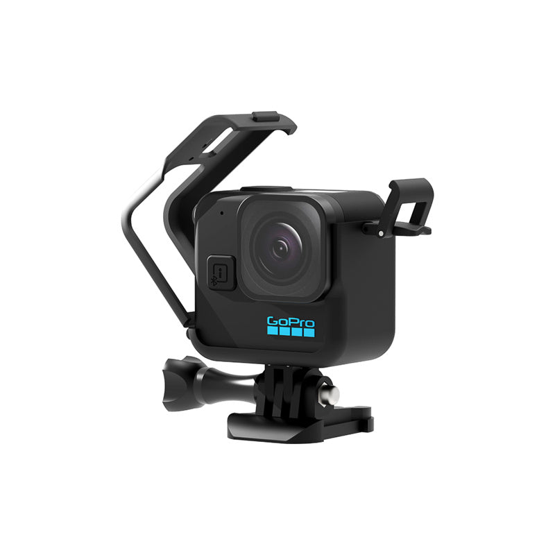 Uniqkart for GoPro Hero 11 Black Mini Camera Anti-drop Frame Protective Case with Base Bracket