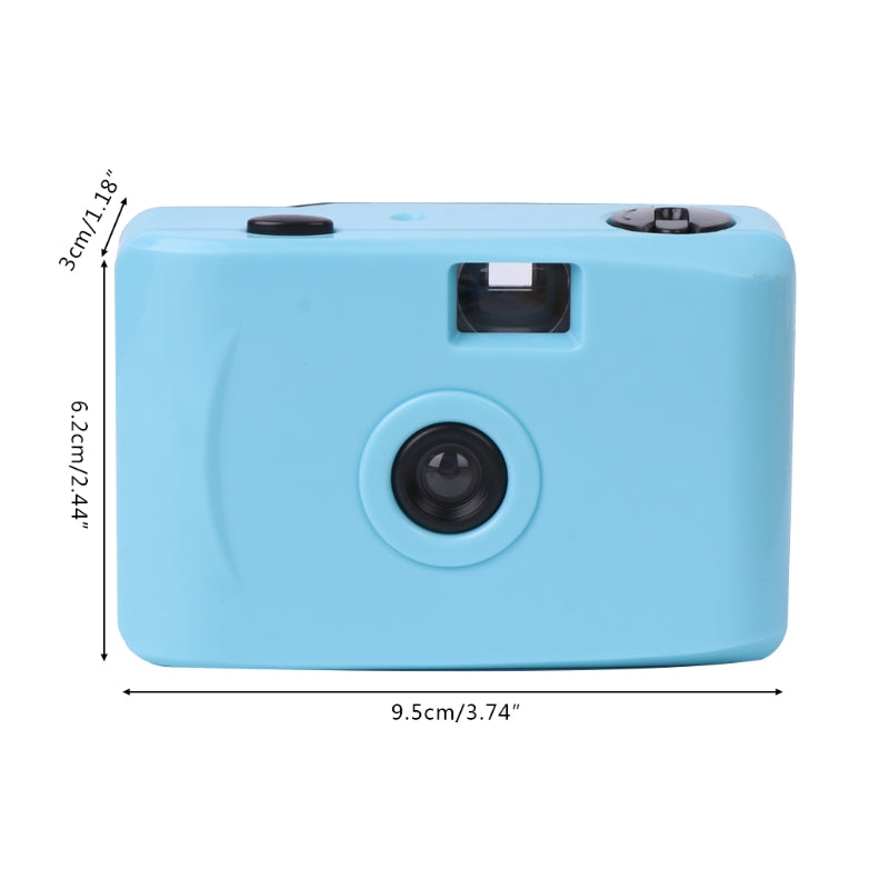 Underwater Vintage Camera Portable Mini 35mm Film Camera with Waterproof Case - Sky Blue