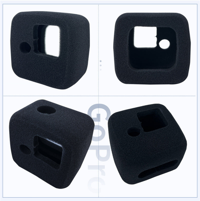 Uniqkart for GoPro Hero 11 Black Mini Windproof Cover Action Camera Sponge Windscreen Case