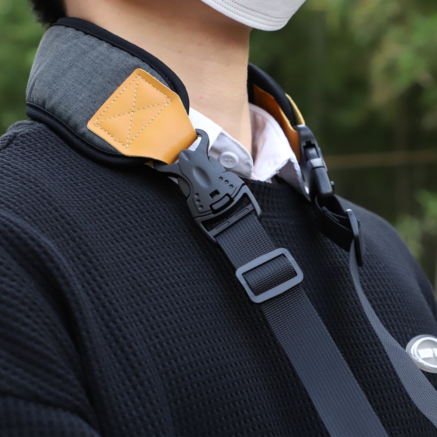 Uniqkart RO-GS560 For DJI RS 3 Mini Gimbal Camera Stabilizer Dual Metal Hook+Adjustable Neck Lanyard Shoulder Strap