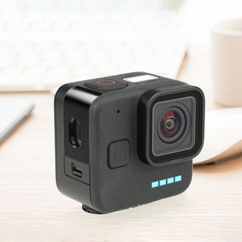 Uniqkart for GoPro Hero 11 Black Mini Camera Battery Cover Side Door Lid Uniqkart for Easy Passing Through Charging Cable