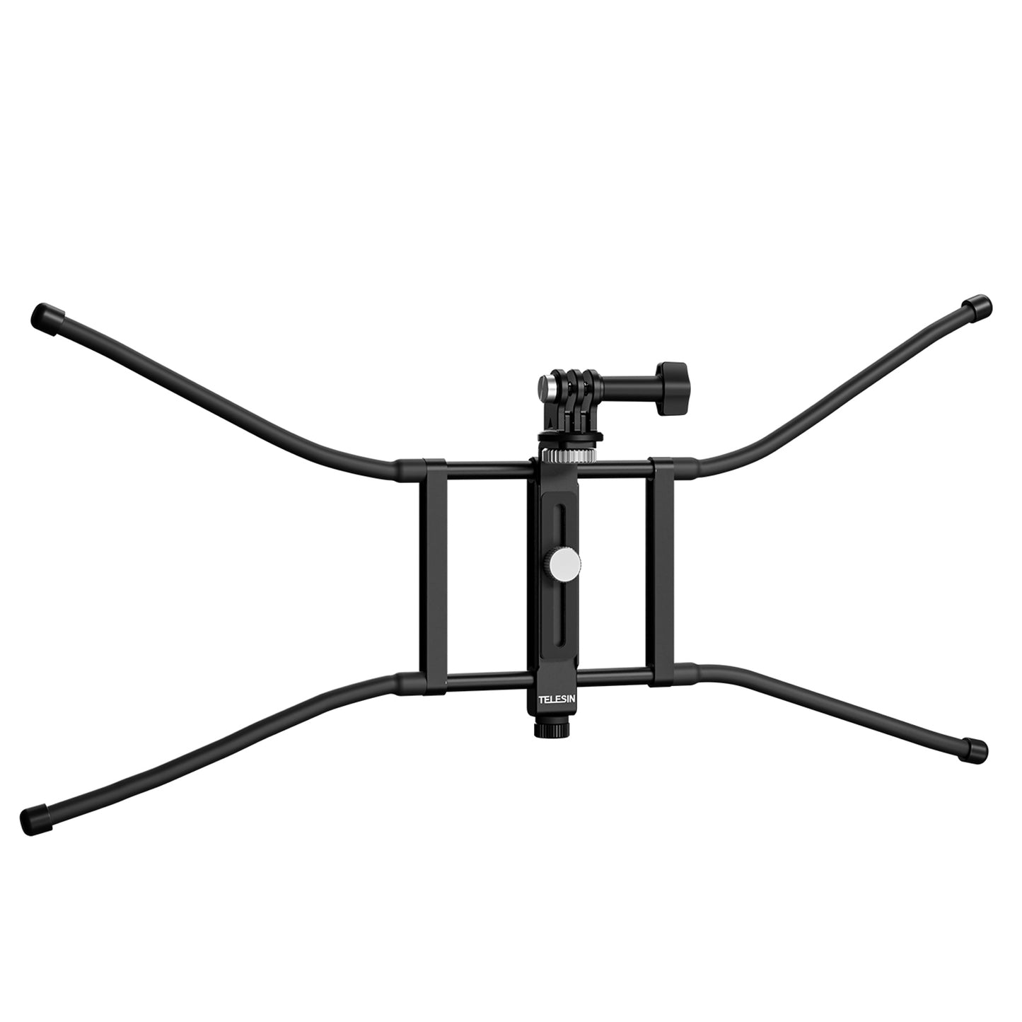 Uniqkart TE-FM-001 Aluminum Alloy Action Camera Hanging Net Bracket with Phone Clip