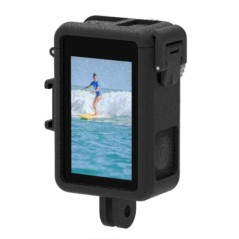 Uniqkart for DJI Osmo Action 3 ABS Frame Sports Camera Protective Frame Side Open Frame