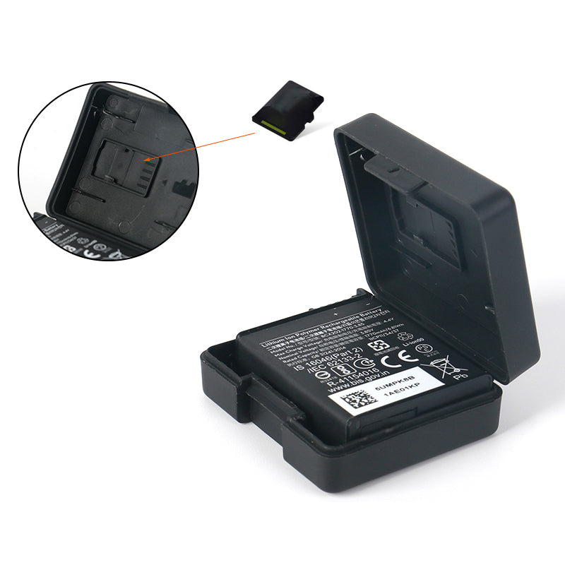 Uniqkart for DJI Osmo Action 3 Battery Storage Box Lens Cover Tempered Glass Screen Protector Set