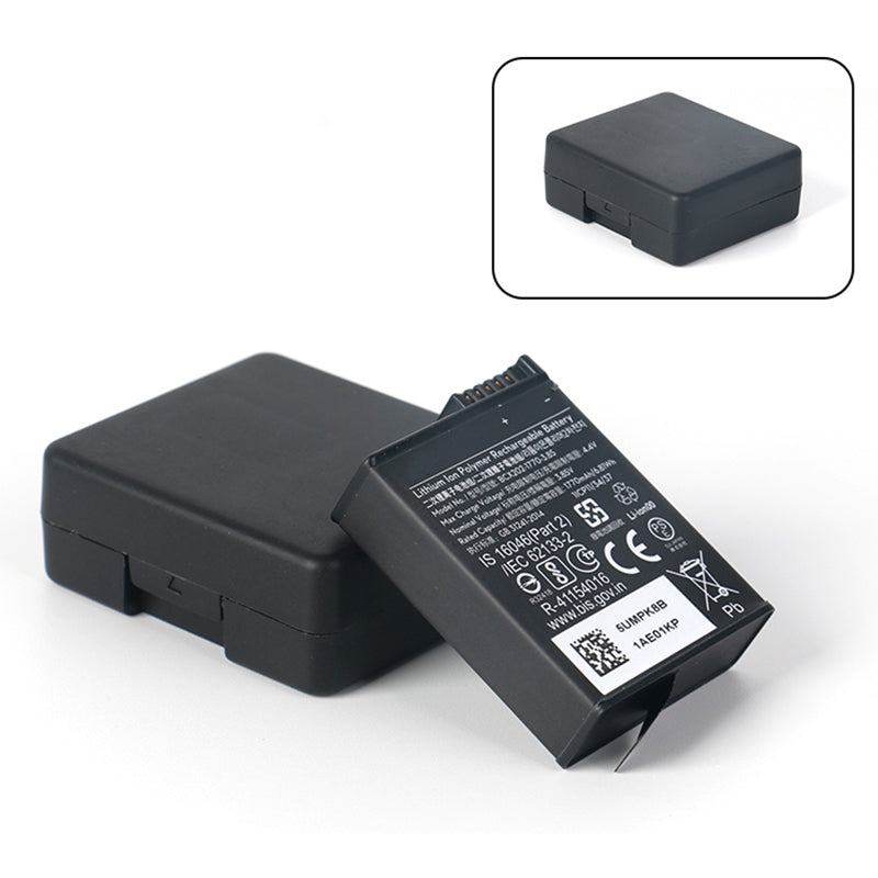 Uniqkart for DJI Osmo Action 3 Battery Storage Box Lens Cover Tempered Glass Screen Protector Set