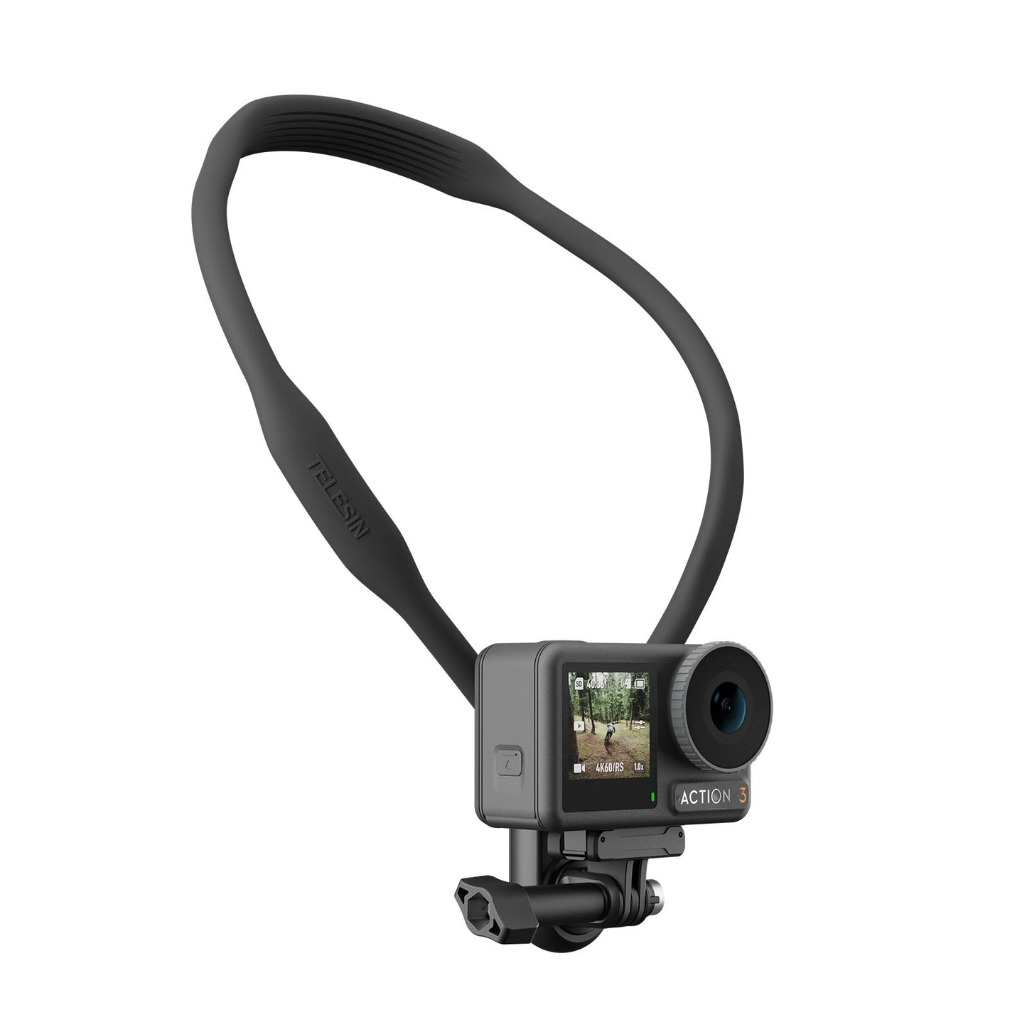 Uniqkart TE-HNB-003 Sports Camera Flexible Holder for GoPro Hero 11 / 10 / 9 Action Camera Neck Mount Bracket