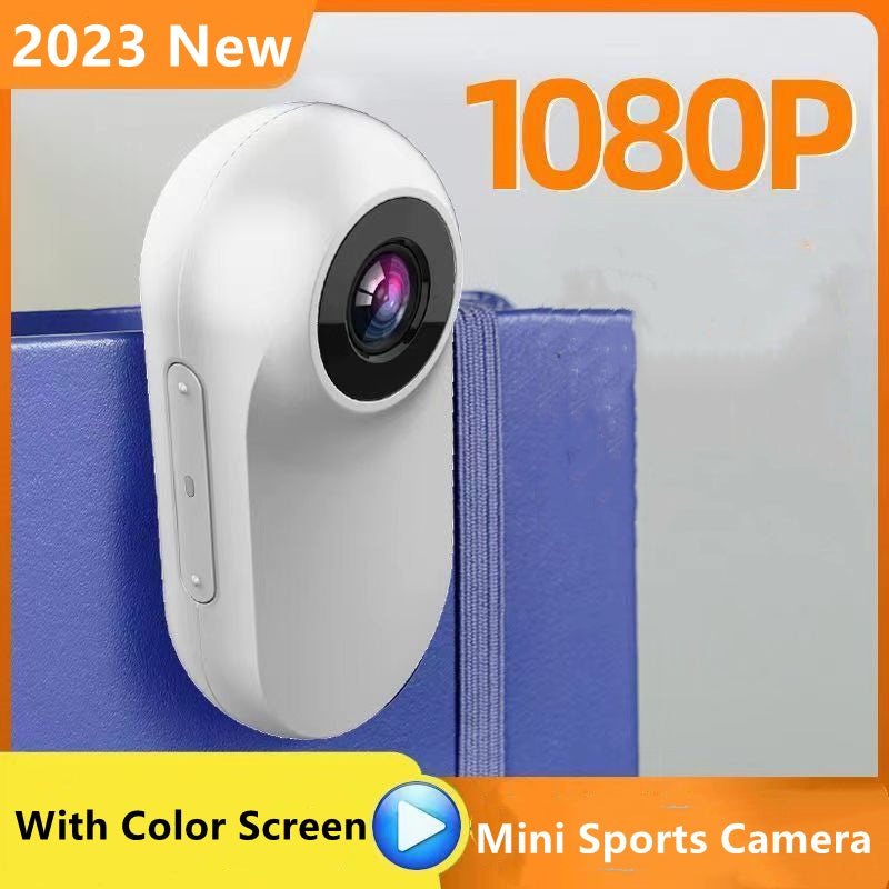 A100 Thumb Camera HD 1080P Mini Action Camera Cycling Anti-shake Magnetic Waterproof Sports Camera (No TF Card) - White