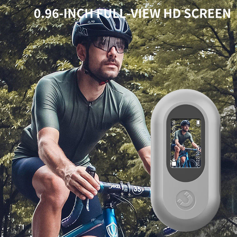A100 Thumb Camera HD 1080P Mini Action Camera Cycling Anti-shake Magnetic Waterproof Sports Camera (No TF Card) - White
