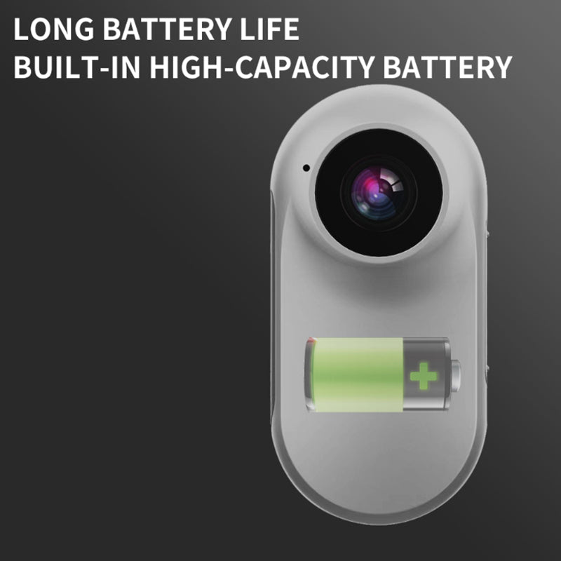 A100 Thumb Camera HD 1080P Mini Action Camera Cycling Anti-shake Magnetic Waterproof Sports Camera (No TF Card) - White