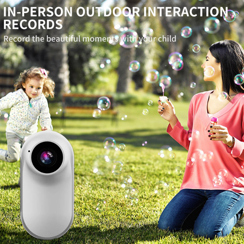 A100 Thumb Camera HD 1080P Mini Action Camera Cycling Anti-shake Magnetic Waterproof Sports Camera (No TF Card) - Black