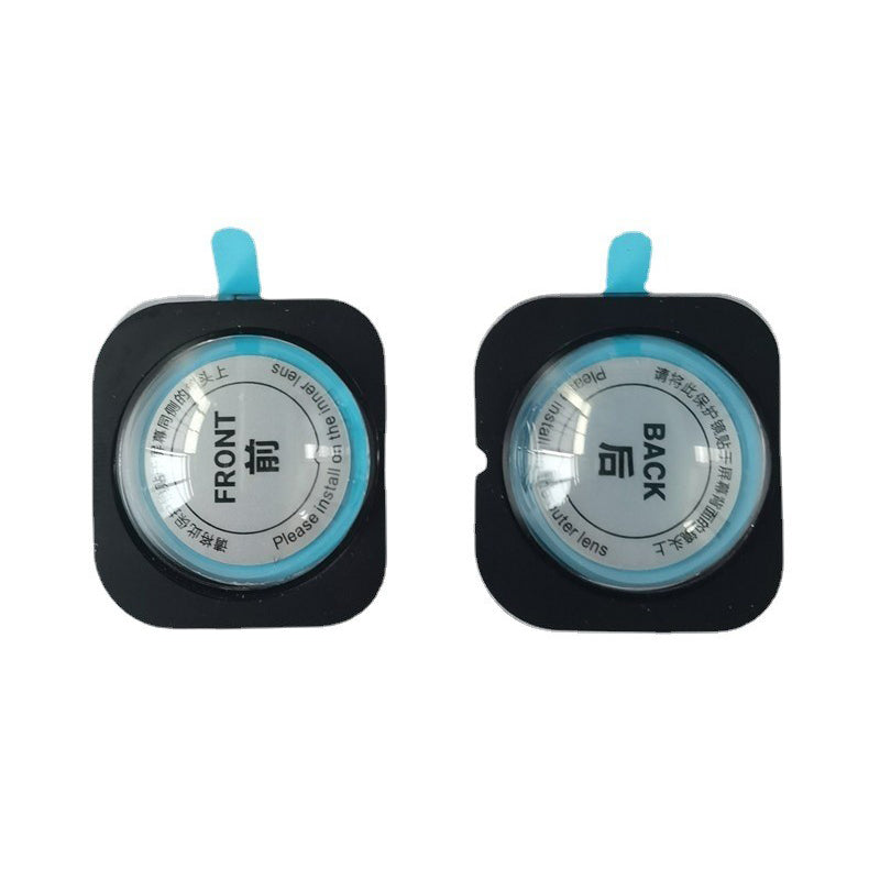 Uniqkart for Insta360 X3 Optical Tempered Glass Front+Back Protective Lens Cover Cap Action Camera Accessories