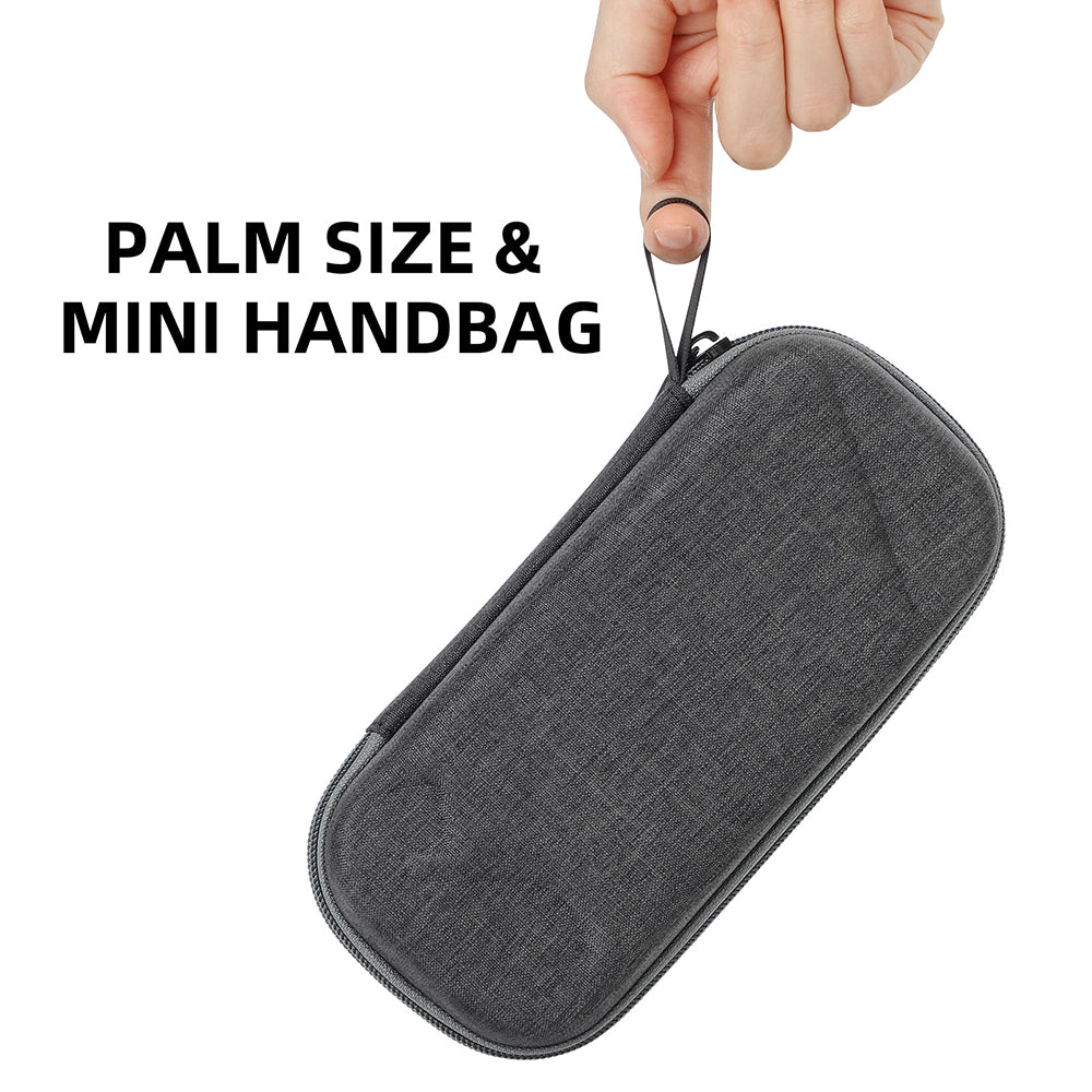 Uniqkart IST-B589 Storage Bag for Insta360 GO 3 Action Camera Fabric+Suede Carrying Case