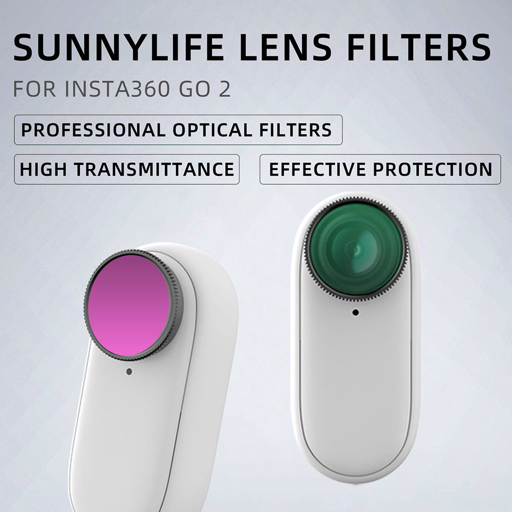 Uniqkart IST-FI9314 3Pcs / Set for Insta360 GO 3 / GO 2 Camera Lens Filter CPL+ND8+ND16 Optical Glass Multi-Coated Filter