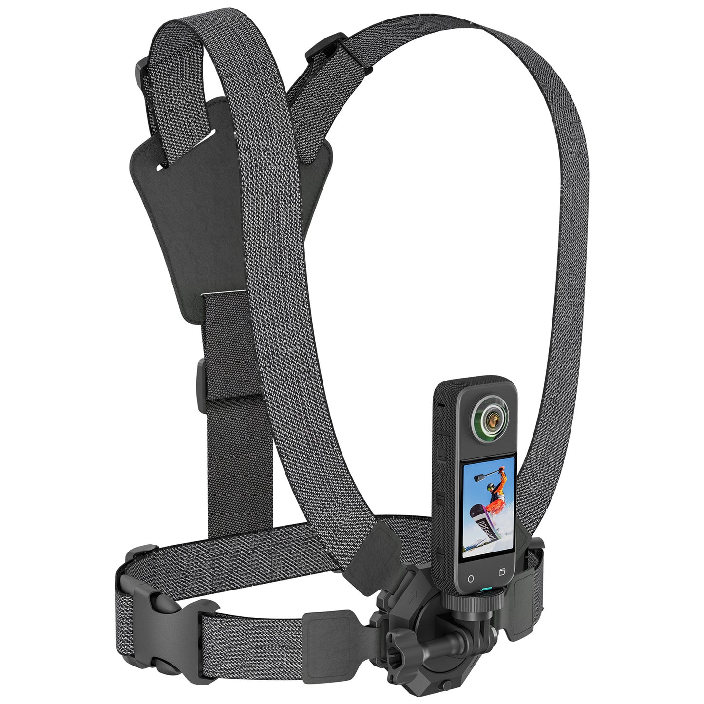 Uniqkart 1120349 For GoPro Action Camera Chest Strap Magnetic Quick Release Mount Belt Nylon Chest Harness