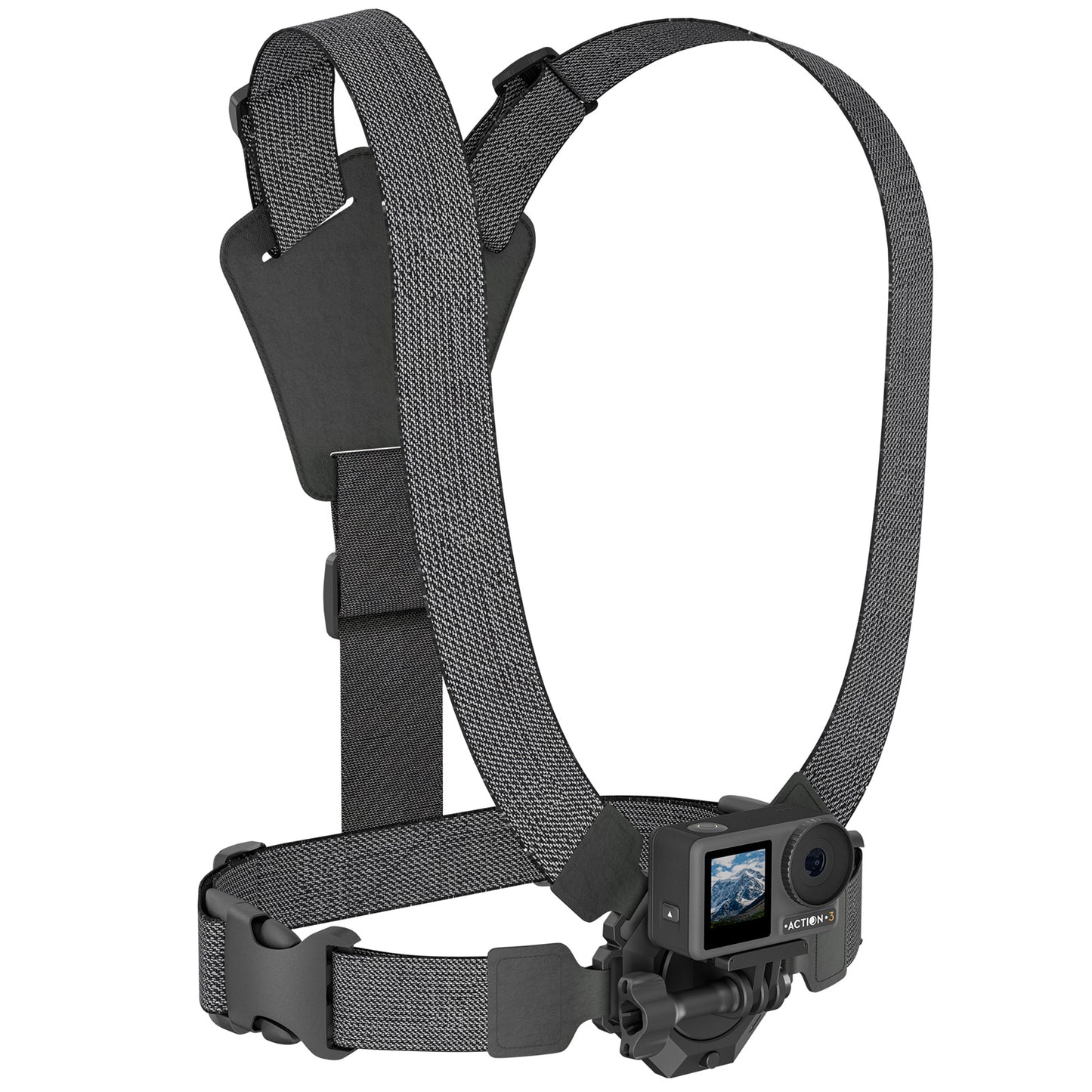 Uniqkart 1120349 For GoPro Action Camera Chest Strap Magnetic Quick Release Mount Belt Nylon Chest Harness