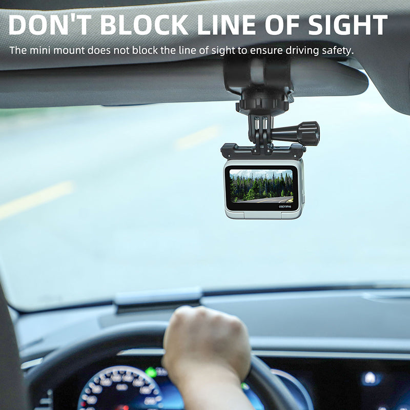 Uniqkart ZJ585 Car Visor Action Camera Mount Adapter Plastic Sport Camera Car Holder