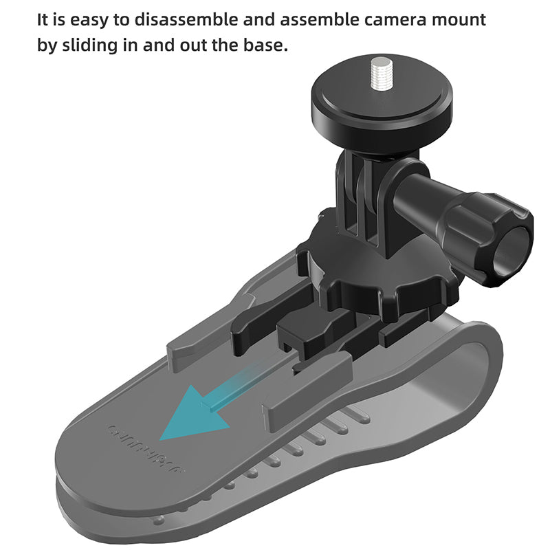 Uniqkart ZJ585 Car Visor Action Camera Mount Adapter Plastic Sport Camera Car Holder