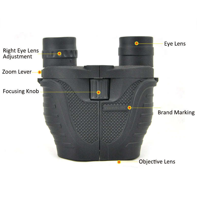 Visionking 8-20X25S 8-20X25 Zoom HD Binoculars Blue Film Coated Telescope for Traveling / Hunting / Camping