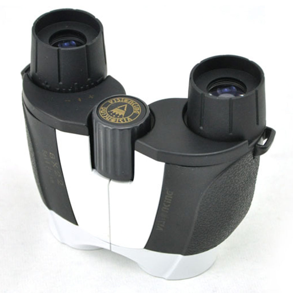 Visionking 8X22BL Compact Binoculars BAK4 Prism Waterproof Telescope for Bird Watching Travel - Black / White