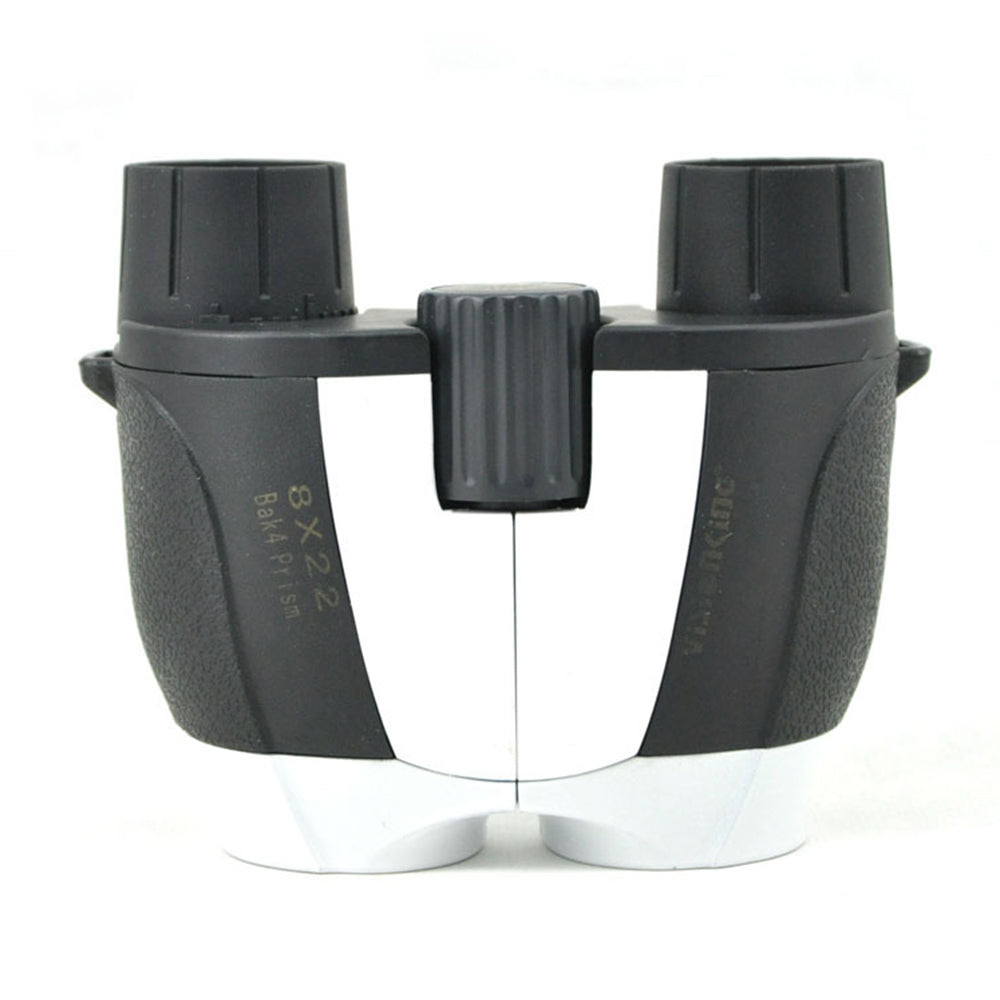 Visionking 8X22BL Compact Binoculars BAK4 Prism Waterproof Telescope for Bird Watching Travel - Black / White