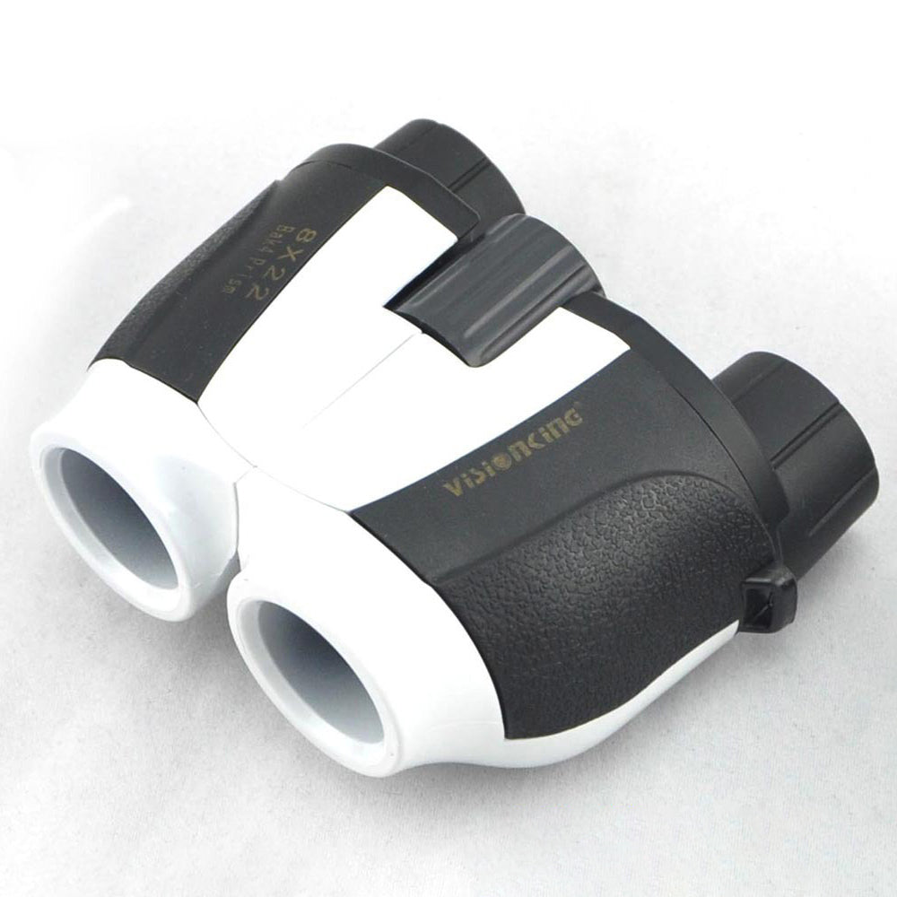 Visionking 8X22BL Compact Binoculars BAK4 Prism Waterproof Telescope for Bird Watching Travel - Black / White