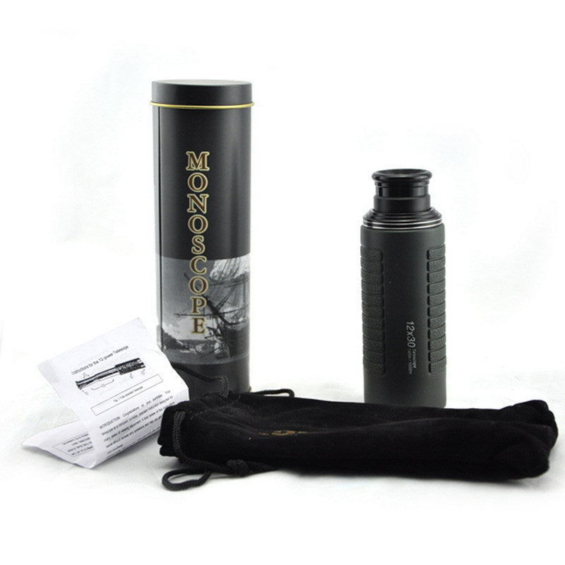 Visionking 12X30HD Telescopic Outdoor Travel Monoculars 12X Magnification HD Waterproof Bird Observation Telescope