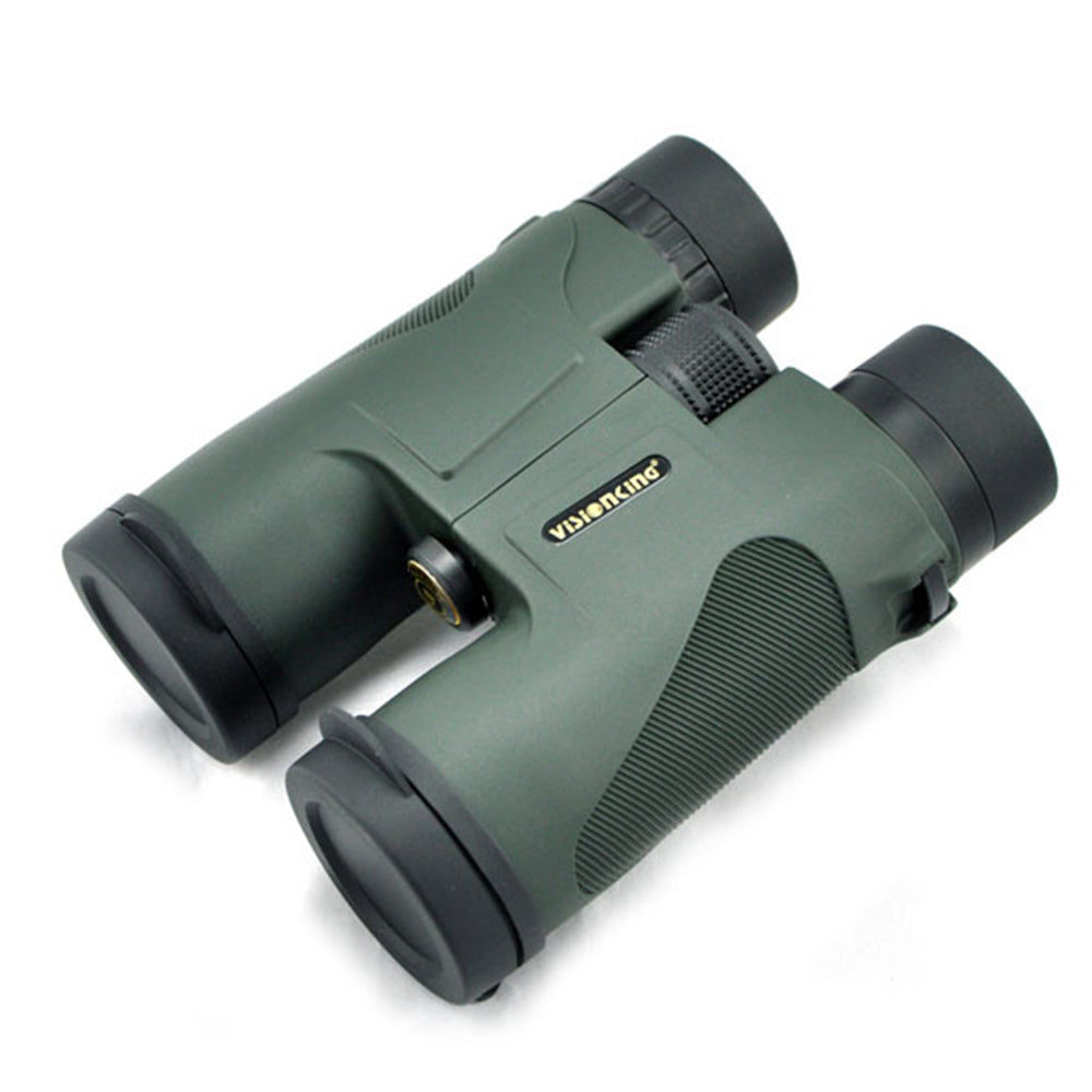 VISIONKING 10X42H Hunting Binoculars Multicoated Lens Waterproof Telescope with Lanyard - Green