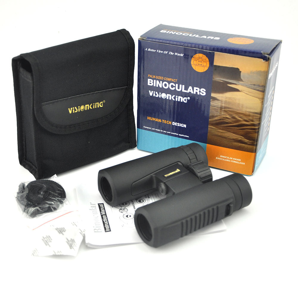 Visionking 10x26 Bak4 Roof Binoculars Outdoor Scope Telescope for Camping Travelling Hunting Birdwatching