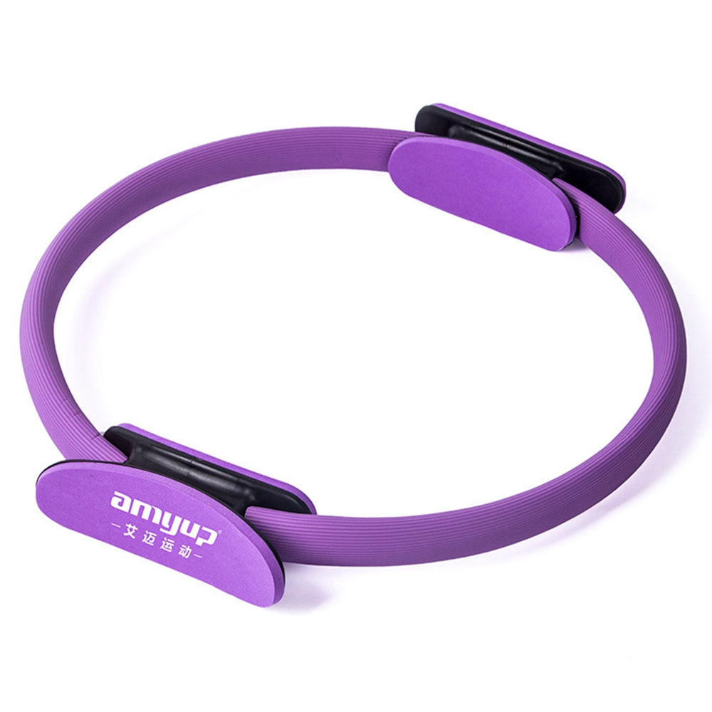 Uniqkart AP6225 Yoga Magic Ring Pilates Circle Exercise Equipment Workout Fitness Training Resistance Support Tool - Purple