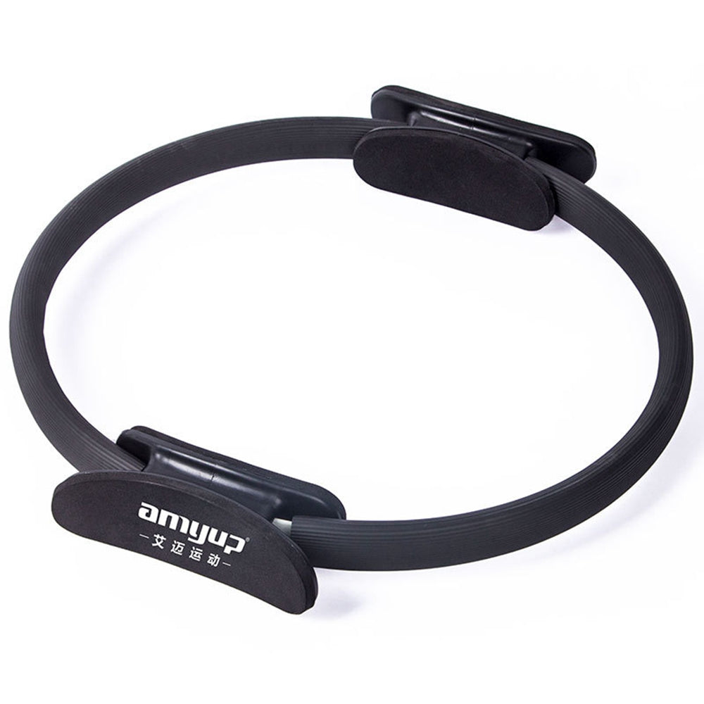 Uniqkart AP6225 Yoga Magic Ring Pilates Circle Exercise Equipment Workout Fitness Training Resistance Support Tool - Black