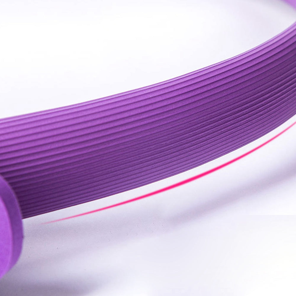 Uniqkart AP6225 Yoga Magic Ring Pilates Circle Exercise Equipment Workout Fitness Training Resistance Support Tool - Rose