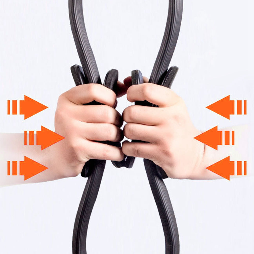 Uniqkart AP6225 Yoga Magic Ring Pilates Circle Exercise Equipment Workout Fitness Training Resistance Support Tool - Rose