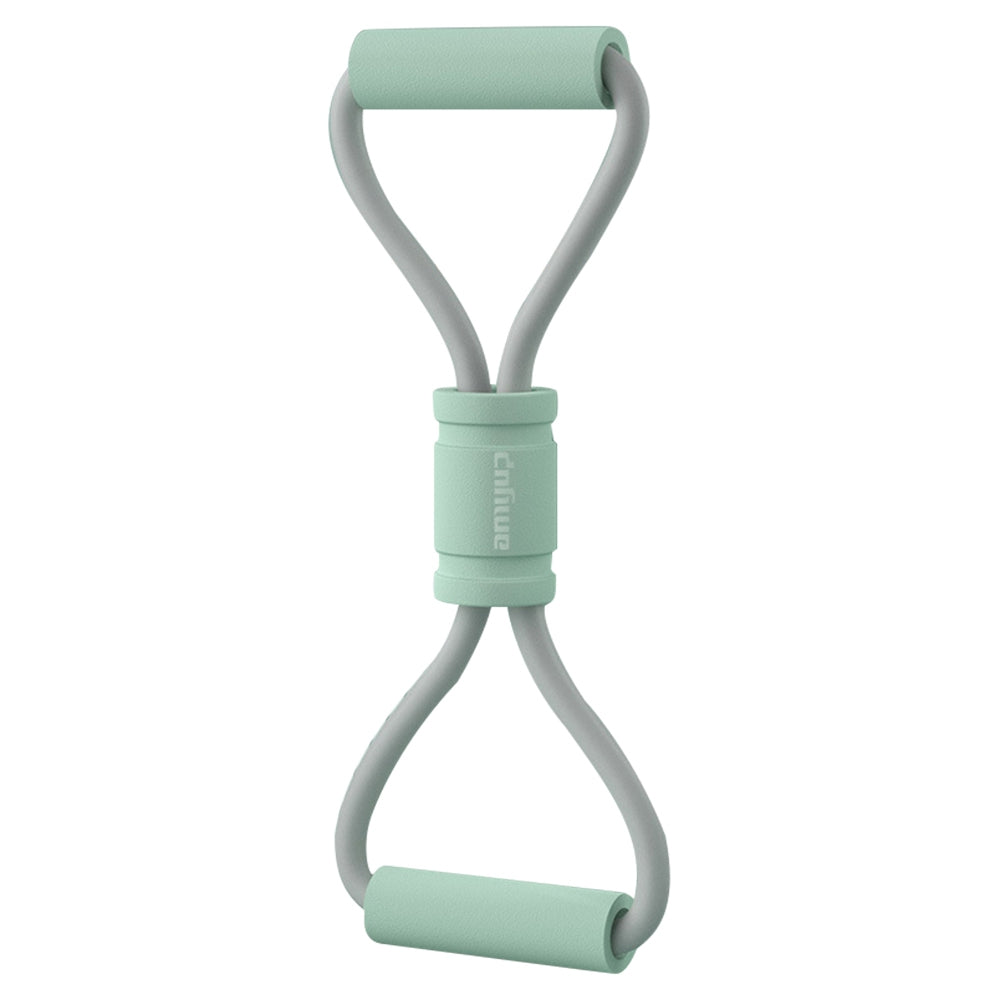 Uniqkart Figure 8 Fitness Resistance Band Yoga Strap Fitness Pulling Rope Workout Elastic Exercise Band - Green