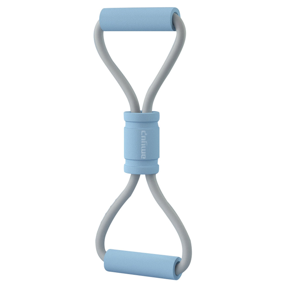 Uniqkart Figure 8 Fitness Resistance Band Yoga Strap Fitness Pulling Rope Workout Elastic Exercise Band - Blue