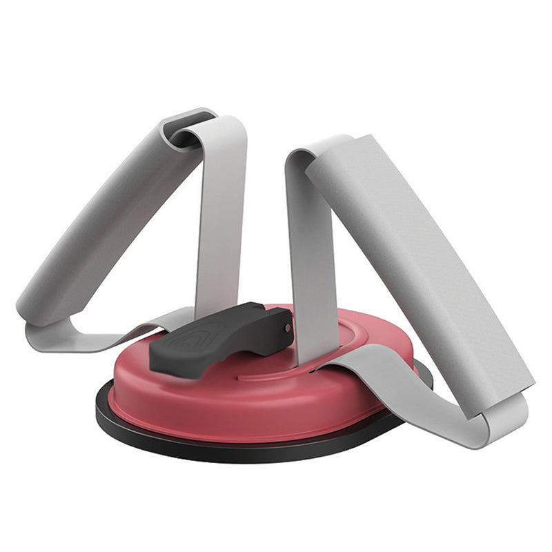 Uniqkart Floor Sit Up Bar Abdominal Muscle Trainer Suction Cup Situps Bar Aid Belly Fitness Weight Loss Body Waist Leg Slimming Equipment - Purple