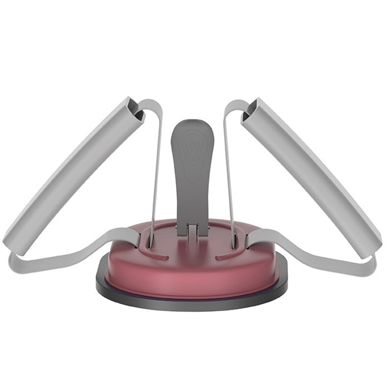 Uniqkart Floor Sit Up Bar Abdominal Muscle Trainer Suction Cup Situps Bar Aid Belly Fitness Weight Loss Body Waist Leg Slimming Equipment - Purple