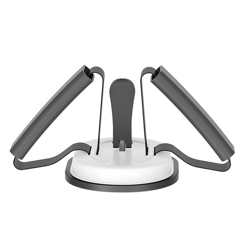 AMYUP Floor Sit Up Bar Abdominal Muscle Trainer Suction Cup Situps Bar Aid Belly Fitness Weight Loss Body Waist Leg Slimming Equipment - Black/White/Black