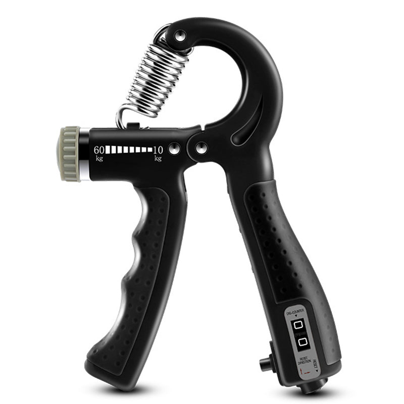 Uniqkart Adjustable Resistance Hand Grip Strength Trainer Hand Gripper Fingers Arm Muscle Exerciser - Black