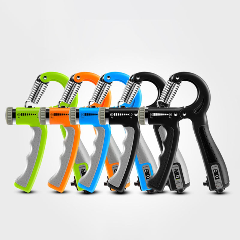 Uniqkart Adjustable Resistance Hand Grip Strength Trainer Hand Gripper Fingers Arm Muscle Exerciser - Black