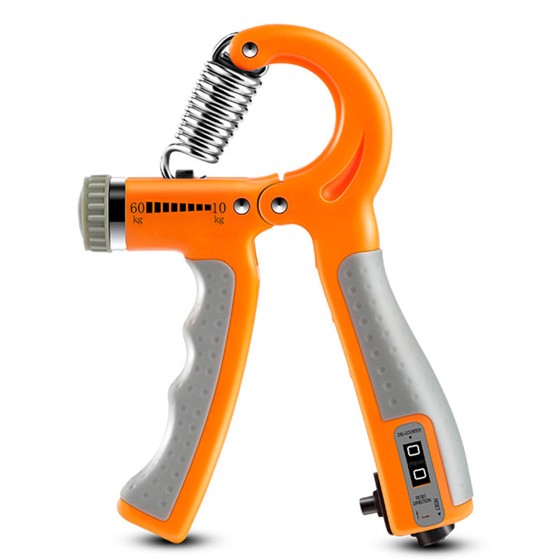 Uniqkart Adjustable Resistance Hand Grip Strength Trainer Hand Gripper Fingers Arm Muscle Exerciser - Orange