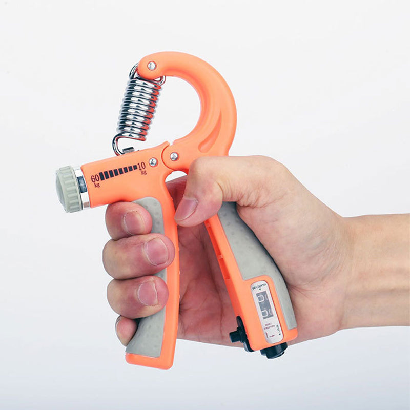 Uniqkart Adjustable Resistance Hand Grip Strength Trainer Hand Gripper Fingers Arm Muscle Exerciser - Orange