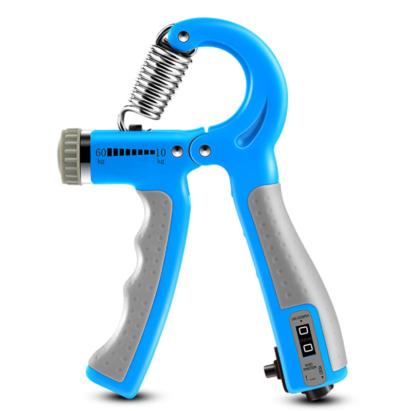 Uniqkart Adjustable Resistance Hand Grip Strength Trainer Hand Gripper Fingers Arm Muscle Exerciser - Blue