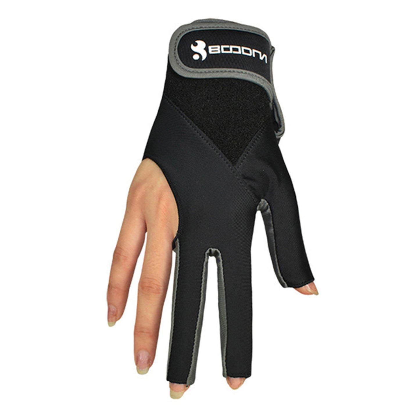 Boodun M200932 1Pc Breathable Billiard Pool Gloves Shooters Snooker Cue Sport Glove - Grey / M